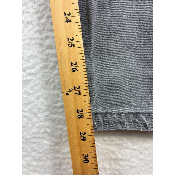 RSQ 90s High Rise Straight Jeans Womens 26 Gray Distressed Y2K Grunge Denim - Picture 8 of 15